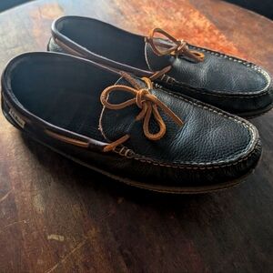 Men's leather llbean slippers